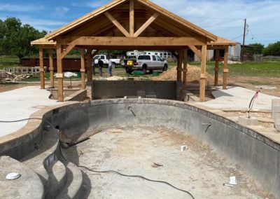 Pool Pavilion Construction